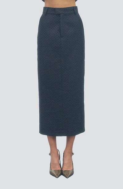 MAUDE CLUB MAUDE CLUB Bella Polka Dot Midi Skirt