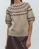 MAUDE CLUB MAUDE CLUB Clayton Fair Isle Puff Sleeve Sweater - 1