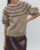 MAUDE CLUB MAUDE CLUB Clayton Fair Isle Puff Sleeve Sweater - 4