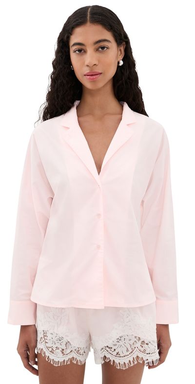 MAUDE CLUB MAUDE CLUB Dakota Button Down Shirt Baby Pink