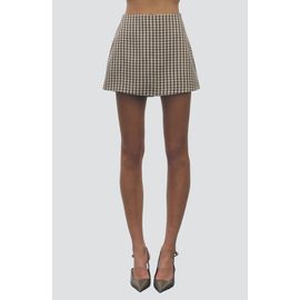 MAUDE CLUB MAUDE CLUB Emily Gingham Skort