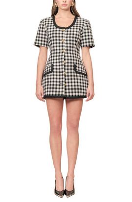 MAUDE CLUB MAUDE CLUB Frances Gingham Wool Jacket