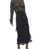 MAUDE CLUB MAUDE CLUB Kellie Fringed Midi Skirt - 4