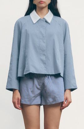 MAUDE CLUB MAUDE CLUB Milton Cotton Gingham Jacket