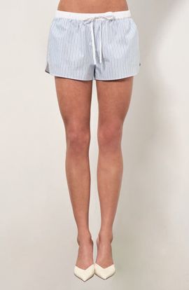 MAUDE CLUB MAUDE CLUB Noa Stripe Cotton Shorts