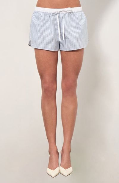 MAUDE CLUB MAUDE CLUB Noa Stripe Cotton Shorts