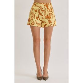 MAUDE CLUB MAUDE CLUB Reed Botanical Print Shorts