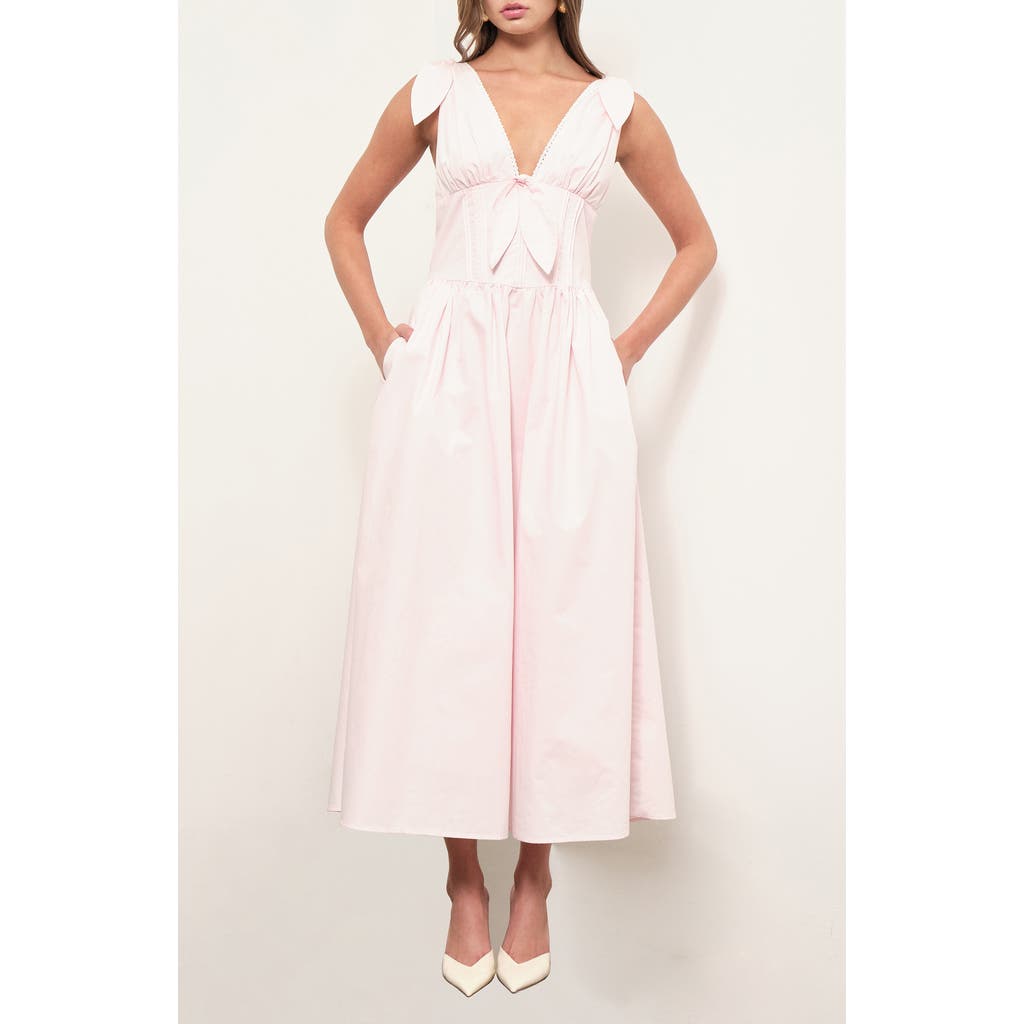 MAUDE CLUB MAUDE CLUB Remi Lace Detail Cotton Dress