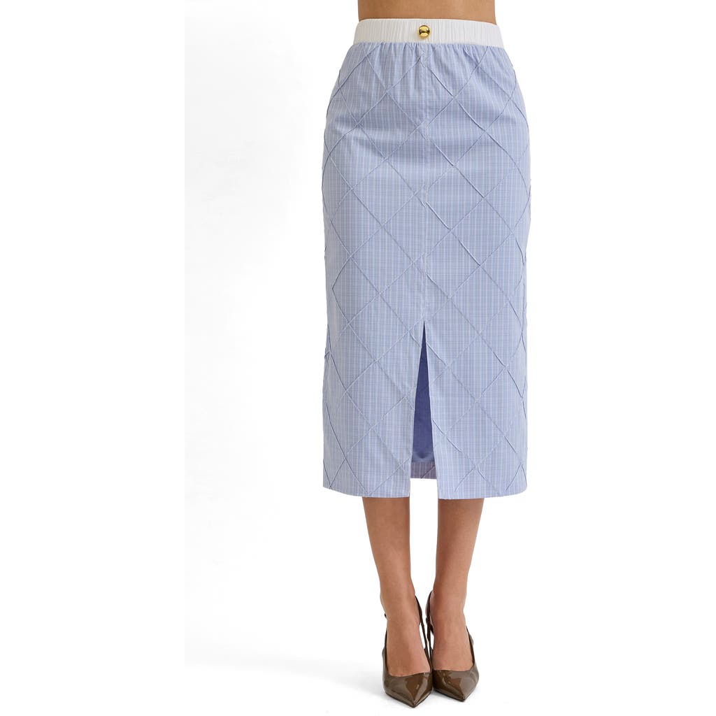 MAUDE CLUB MAUDE CLUB Riley Front Slit Midi Skirt