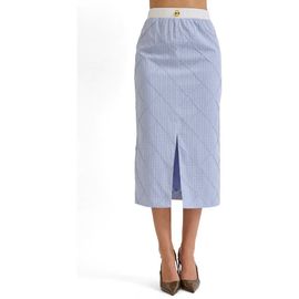 MAUDE CLUB MAUDE CLUB Riley Front Slit Midi Skirt