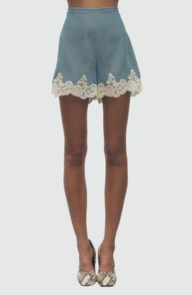 MAUDE CLUB MAUDE CLUB Rora Lace Hem Shorts