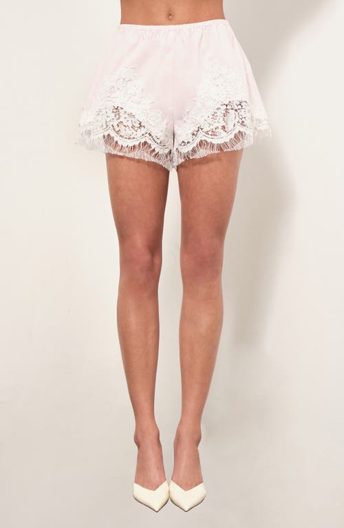 MAUDE CLUB MAUDE CLUB Rue Eyelash Lace Trim Shorts