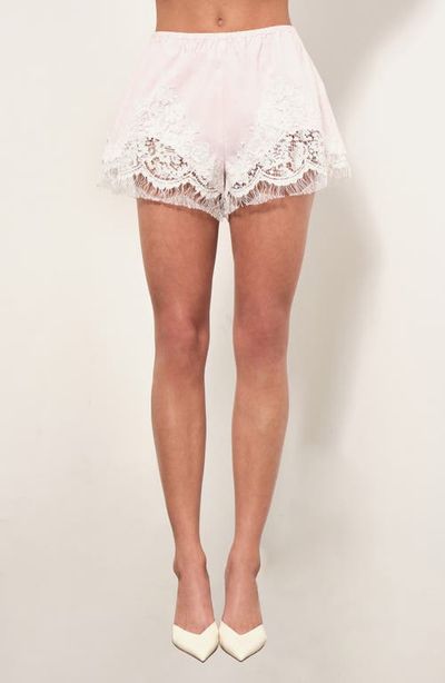 MAUDE CLUB MAUDE CLUB Rue Eyelash Lace Trim Shorts