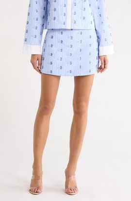 MAUDE CLUB MAUDE CLUB Spencer Beaded Striped Skort