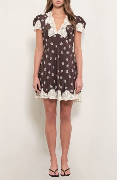 MAUDE CLUB MAUDE CLUB Suzy Lace Trim MInidress