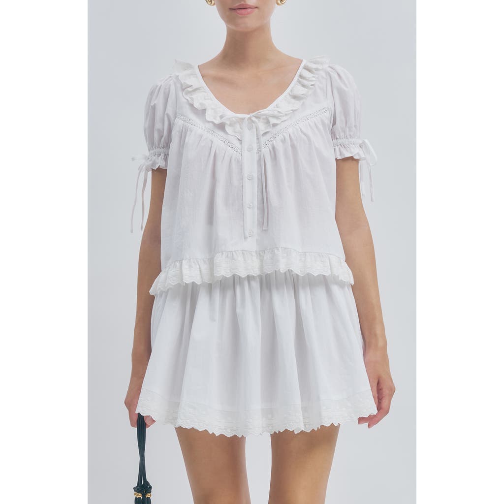 MAUDE CLUB MAUDE CLUB Theo Ruffle Lace
