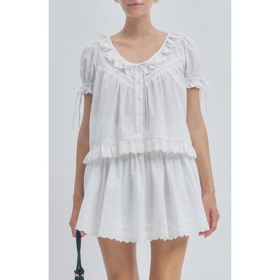 MAUDE CLUB MAUDE CLUB Theo Ruffle Lace