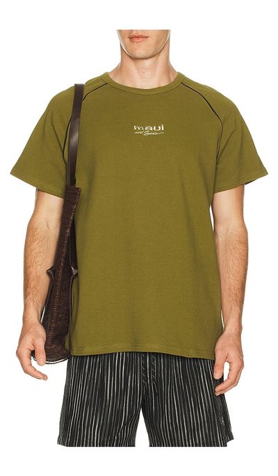 Maui and Sons Maui and Sons Pique Front Short Sleeve Tee