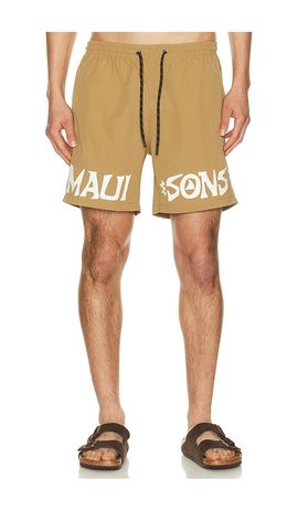 Maui and Sons Maui and Sons Stone Swim Trunk