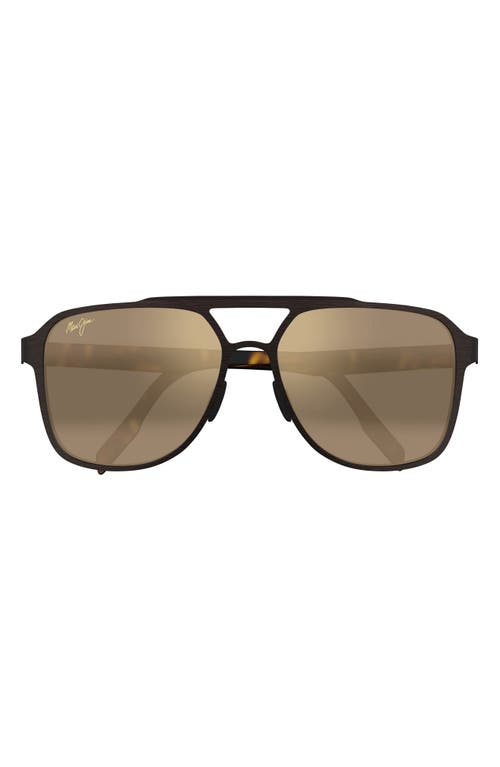 Maui Jim Maui Jim 2nd Reef Polarized Rectangular Sunglasses