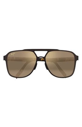 Maui Jim Maui Jim 2nd Reef Polarized Rectangular Sunglasses