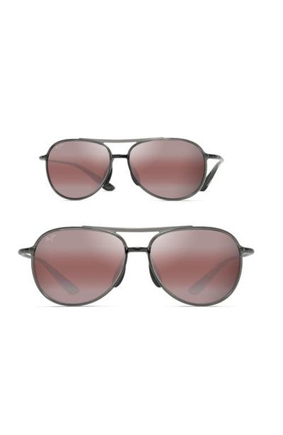 Maui Jim Maui Jim Alelele 60mm PolarizedPlus2® Aviator Sunglasses