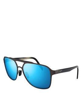 Maui Jim Maui Jim Blue Hawaii 2nd Reef Square Sunglasses, 59mm