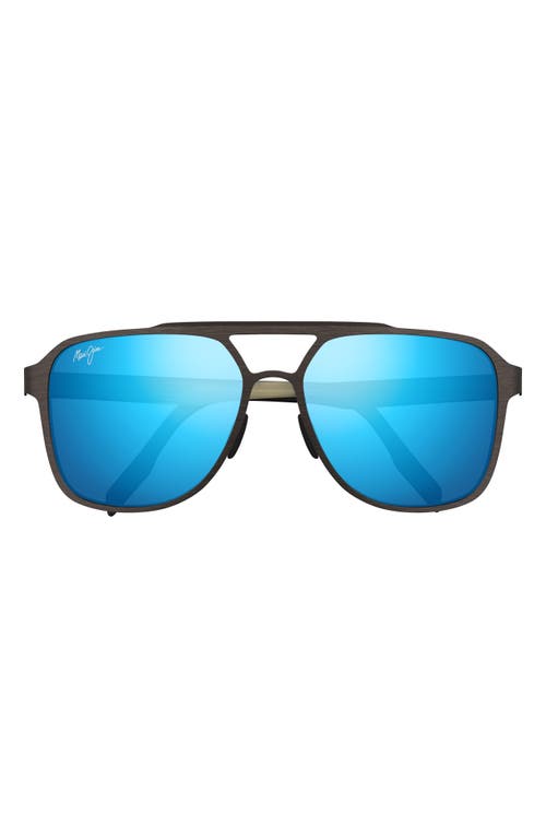 Maui Jim Maui Jim Blue Hawaii 59mm Polarized Aviator Sunglasses