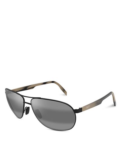 Maui Jim Maui Jim Castles Polarized Pilot Sunglasses, 62mm