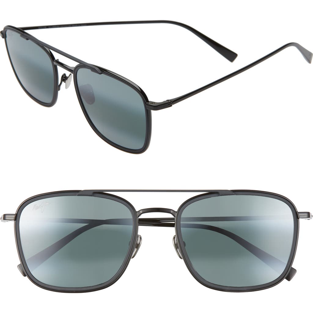 Maui Jim Maui Jim Following Seas 53mm Polarized Square Sunglasses
