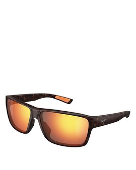 Maui Jim Maui Jim Hawaii Lava Uila Rectangular Sunglasses, 62mm