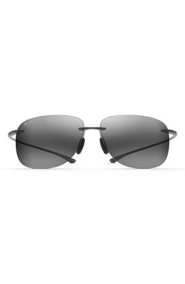 Maui Jim Maui Jim Hikina 62mm Polarized Round Sunglasses