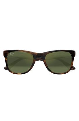 Maui Jim Maui Jim Kikonia XL 56mm Wraparound Rectangular Sunglasses