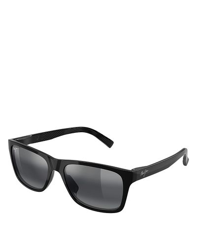 Maui Jim Maui Jim Kowelo Polarized Rectangular Sunglasses, 57mm