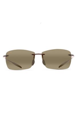Maui Jim Maui Jim Lighthouse 65mm Polarized Rectangle Sunglasses