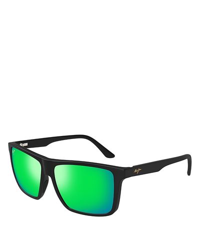 Maui Jim Maui Jim MAUIGreen Mamalu Bay Rectangular Sunglasses, 60mm