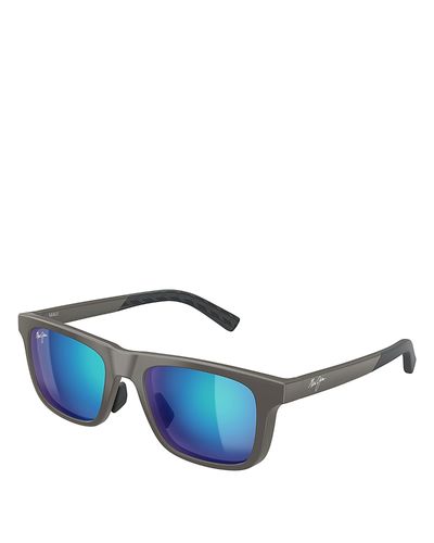 Maui Jim Maui Jim Moaka Polarized Square Sunglasses, 52mm