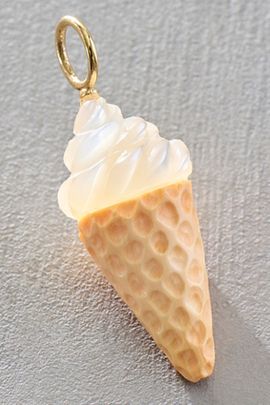 Maura Green Maura Green Vanilla Ice Cream Cone Charm