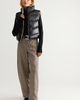 Mauritius Leather Mauritius Ellen Reversible Funnel-Neck Leather Puffer Vest - 3