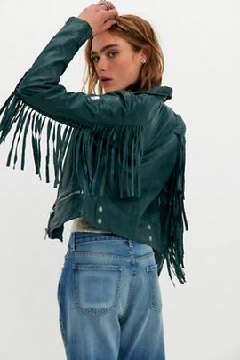 Mauritius Leather Zoe Fringe Jacket
