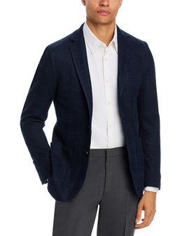 Maurizio Baldassari Maurizio Baldassari Linen & Cotton Plaid Jersey Unstructured Sport Coat