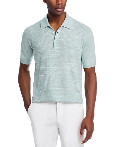 Maurizio Baldassari Maurizio Baldassari Melange Parquet Stitch Knit Polo Shirt