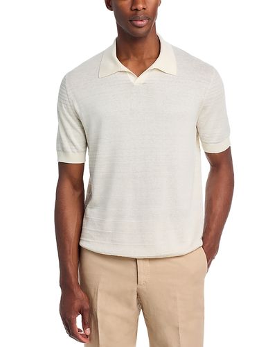 Maurizio Baldassari Maurizio Baldassari Tonal Stripe Knit Polo Shirt