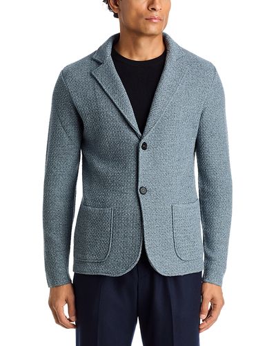Maurizio Baldassari Maurizio Baldassari Wool Basketweave Slim Fit Sweater Jacket