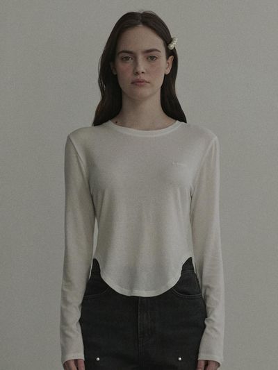 MAUSOLEUM Corset Lined Tencel Cotton T-shirt [WHITE]