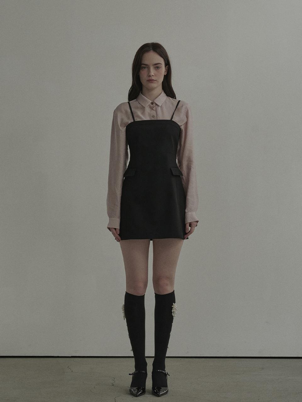 MAUSOLEUM Neil Sleeveless Suit Dress [Black]
