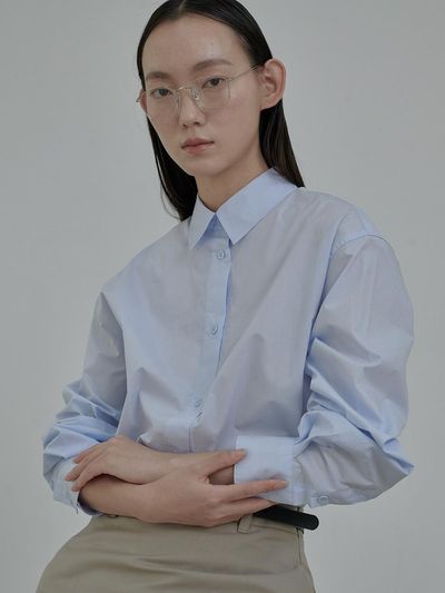 MAUSOLEUM Ray wide shirt - Sky blue