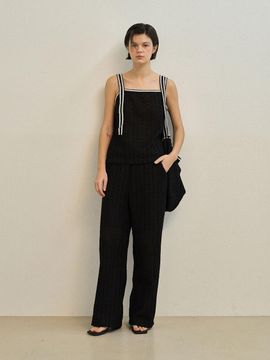 MAUVER U Cyndi Lace Pants [Black]