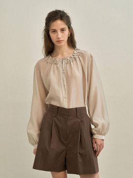 MAUVER U Markie Short Shorts [Brown]