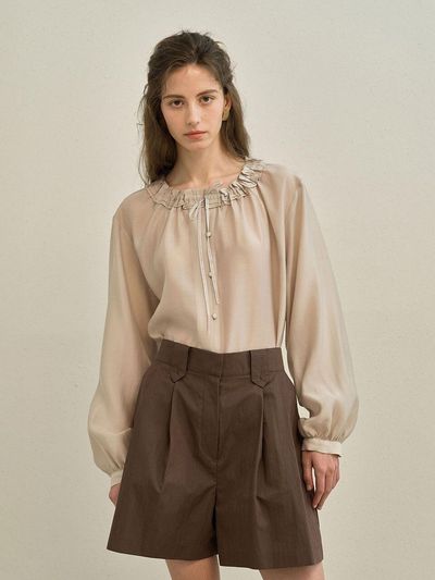MAUVER U Markie Short Shorts [Brown]